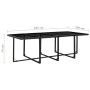13-teiliges Garten-Essset und schwarze Kissen aus synthetischem Rattan von vidaXL, Gartensets - Ref: Foro24-42551, Preis: 1,0...