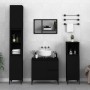 Badezimmerschrank aus schwarzem Sperrholz, 30 x 30 x 100 cm von , Badezimmermöbel - Ref: Foro24-819813, Preis: 67,29 €, Rabat...