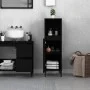 Black plywood bathroom cabinet 30x30x100 cm by , Bathroom furniture - Ref: Foro24-819813, Price: 63,75 €, Discount: %