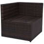 5-teiliges Gartenmöbel-Set und braune Kissen aus synthetischem Rattan von vidaXL, Gartensets - Ref: Foro24-43109, Preis: 381,...