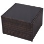 5-teiliges Gartenmöbel-Set und braune Kissen aus synthetischem Rattan von vidaXL, Gartensets - Ref: Foro24-43109, Preis: 381,...