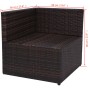 5-teiliges Gartenmöbel-Set und braune Kissen aus synthetischem Rattan von vidaXL, Gartensets - Ref: Foro24-43109, Preis: 381,...