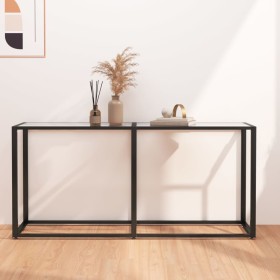 Transparent tempered glass console table 160x35x75.5 cm by , Side tables - Ref: Foro24-331678, Price: 80,27 €, Discount: %