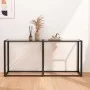 Transparent tempered glass console table 160x35x75.5 cm by , Side tables - Ref: Foro24-331678, Price: 79,12 €, Discount: %