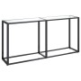 Transparent tempered glass console table 160x35x75.5 cm by , Side tables - Ref: Foro24-331678, Price: 80,27 €, Discount: %