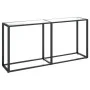 Transparent tempered glass console table 160x35x75.5 cm by , Side tables - Ref: Foro24-331678, Price: 79,12 €, Discount: %