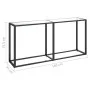 Transparent tempered glass console table 160x35x75.5 cm by , Side tables - Ref: Foro24-331678, Price: 79,12 €, Discount: %