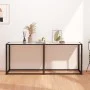 Konsolentisch aus gehärtetem Glas aus weißem Marmor, 180 x 35 x 75,5 cm von , Seitentische - Ref: Foro24-331684, Preis: 73,43...