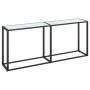 Konsolentisch aus gehärtetem Glas aus weißem Marmor, 180 x 35 x 75,5 cm von , Seitentische - Ref: Foro24-331684, Preis: 74,57...