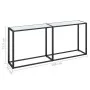 Konsolentisch aus gehärtetem Glas aus weißem Marmor, 180 x 35 x 75,5 cm von , Seitentische - Ref: Foro24-331684, Preis: 73,43...