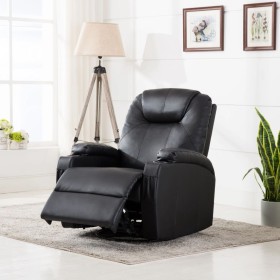Schwarzer Schaukel-Massagesessel aus Kunstleder von , Elektrische Massagesessel - Ref: Foro24-246635, Preis: 552,56 €, Rabatt: %