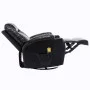 Sillón de masaje mecedora de cuero sintético negro de , Sillones de masaje eléctricos - Ref: Foro24-246635, Precio: 542,50 €,...