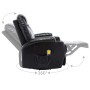 Schwarzer Schaukel-Massagesessel aus Kunstleder von , Elektrische Massagesessel - Ref: Foro24-246635, Preis: 552,56 €, Rabatt: %