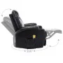 Sillón de masaje mecedora de cuero sintético negro de , Sillones de masaje eléctricos - Ref: Foro24-246635, Precio: 542,50 €,...