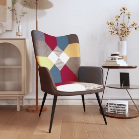 Silla de relajación de tela patchwork de , Sillones - Ref: Foro24-328185, Precio: 108,08 €, Descuento: %