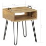 Solid mango wood bedside table 40x34x47 cm by vidaXL, Nightstands - Ref: Foro24-246019, Price: 79,96 €, Discount: %