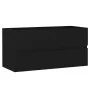 Black engineered wood cabinet with sink by , bathroom vanities - Ref: Foro24-3071649, Price: 283,94 €, Discount: %
