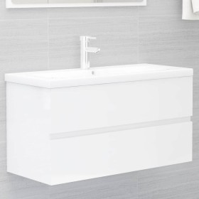 Hochglanzweißer Holzwerkstoffschrank mit Spüle von , Badezimmerwaschtische - Ref: Foro24-3071654, Preis: 303,96 €, Rabatt: %