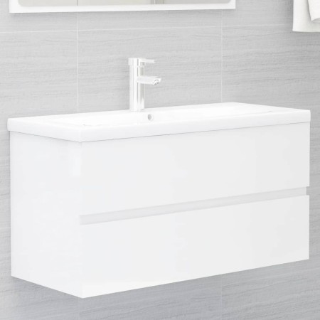 Hochglanzweißer Holzwerkstoffschrank mit Spüle von , Badezimmerwaschtische - Ref: Foro24-3071654, Preis: 303,96 €, Rabatt: %