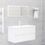 Hochglanzweißer Holzwerkstoffschrank mit Spüle von , Badezimmerwaschtische - Ref: Foro24-3071654, Preis: 303,96 €, Rabatt: %