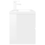 Glossy white engineered wood cabinet with sink by , bathroom vanities - Ref: Foro24-3071654, Price: 303,96 €, Discount: %