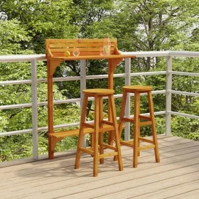 Balkon-Barmöbel-Set 3-teilig aus massivem Akazienholz von , Gartensets - Ref: Foro24-3116003, Preis: 145,25 €, Rabatt: %