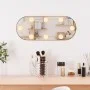 Ovaler Wandspiegel mit Glas-LED-Leuchten 25x60 cm von , Spiegel - Ref: Foro24-3189160, Preis: 32,26 €, Rabatt: %