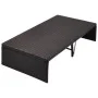Gartenbett mit synthetischer Rattanmarkise braun 190x130 cm von vidaXL, Betten im Freien - Ref: Foro24-42900, Preis: 519,26 €...