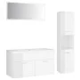Glänzend weißes Badezimmermöbelset aus Holzwerkstoff von , Badezimmermöbel - Ref: Foro24-3071159, Preis: 308,20 €, Rabatt: %