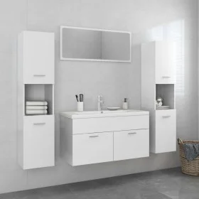 Glänzend weißes Badezimmermöbelset aus Holzwerkstoff von , Badezimmermöbel - Ref: Foro24-3071249, Preis: 377,90 €, Rabatt: %