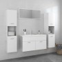 Juego de muebles de baño madera de ingeniería blanco brillo de , Muebles de baño - Ref: Foro24-3071249, Precio: 405,54 €