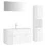 Glänzend weißes Badezimmermöbelset aus Holzwerkstoff von , Badezimmermöbel - Ref: Foro24-3071429, Preis: 380,67 €, Rabatt: %