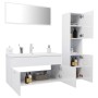 Glänzend weißes Badezimmermöbelset aus Holzwerkstoff von , Badezimmermöbel - Ref: Foro24-3071429, Preis: 395,96 €, Rabatt: %