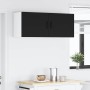 Armario de cocina mural con estante 2 pcs Negro 50 x 31 x 40 cm
