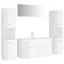 Glänzend weißes Badezimmermöbelset aus Holzwerkstoff von , Badezimmermöbel - Ref: Foro24-3071519, Preis: 450,51 €, Rabatt: %