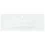 Einbauwaschbecken mit weißem Keramikhahn 101x39x18 cm von , Sinkt - Ref: Foro24-148627, Preis: 288,96 €, Rabatt: %