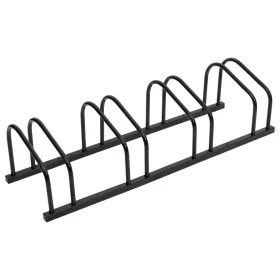 Bicycle rack for 4 black steel bicycles by , Bases and supports for storing bicycles - Ref: Foro24-154424, Price: 34,30 €, Di...