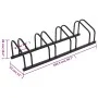 Bicycle rack for 4 black steel bicycles by , Bases and supports for storing bicycles - Ref: Foro24-154424, Price: 34,30 €, Di...