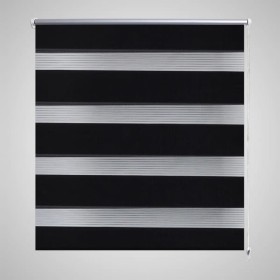 Zebra Blind 80 x 150 cm Black by , Blinds and blinds - Ref: Foro24-240200, Price: 23,53 €, Discount: %