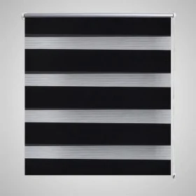 Zebra Blind 80 x 150 cm Black by , Blinds and blinds - Ref: Foro24-240200, Price: 23,07 €, Discount: %