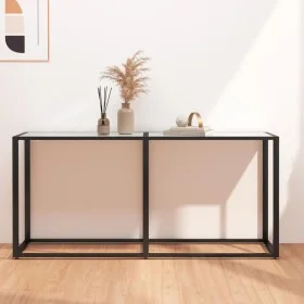 White marble tempered glass console table 160x35x75.5 cm by , Side tables - Ref: Foro24-331680, Price: 73,70 €, Discount: %