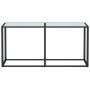 White marble tempered glass console table 160x35x75.5 cm by , Side tables - Ref: Foro24-331680, Price: 74,90 €, Discount: %