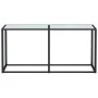 White marble tempered glass console table 160x35x75.5 cm by , Side tables - Ref: Foro24-331680, Price: 73,70 €, Discount: %