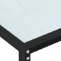 Mesa consola vidrio templado mármol blanco 160x35x75,5 cm de , Mesas auxiliares - Ref: Foro24-331680, Precio: 74,90 €, Descue...