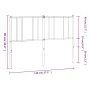 Kopfteil aus schwarzem Metall, 140 cm von , Kopf- und Fußteile - Ref: Foro24-352513, Preis: 27,84 €, Rabatt: %