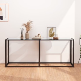Mesa consola vidrio templado transparente 180x35x75,5 cm de , Mesas auxiliares - Ref: Foro24-331682, Precio: 72,71 €, Descuen...