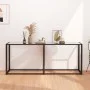 Mesa consola vidrio templado transparente 180x35x75,5 cm de , Mesas auxiliares - Ref: Foro24-331682, Precio: 71,18 €, Descuen...