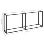 Transparent tempered glass console table 180x35x75.5 cm by , Side tables - Ref: Foro24-331682, Price: 72,71 €, Discount: %