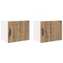 Armario de cocina mural 2 pcs Roble artesanal 50 x 31 x 40 cm