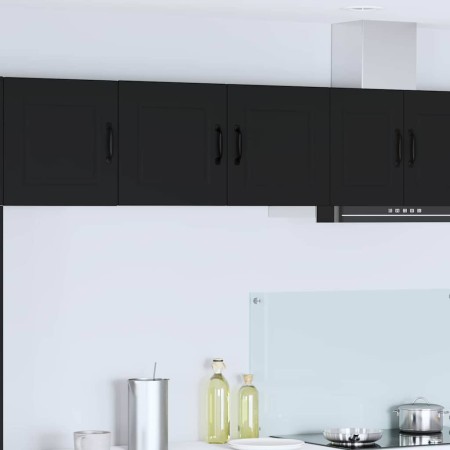 Armario de cocina mural con estante Negro 80 x 31 x 40 cm en Armarios de cocina | Comprar online en Foro24